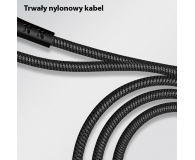 USAMS Kabel pleciony microUSB 1,2m Power-off 2A czarny - 1569061 - zdjęcie 9